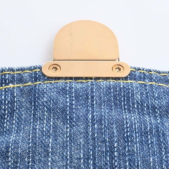 Louis Vuitton Monogram Denim Mini Pleaty Shoulder Bag Blue - Picture 8 of 8